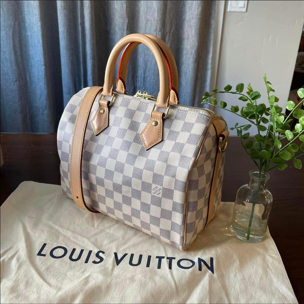 Louis Vuitton Azur Speedy Bandolier 25